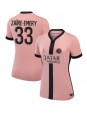 Billige Paris Saint-Germain Warren Zaire-Emery #33 Tredjedrakt Dame 2024-25 Kortermet